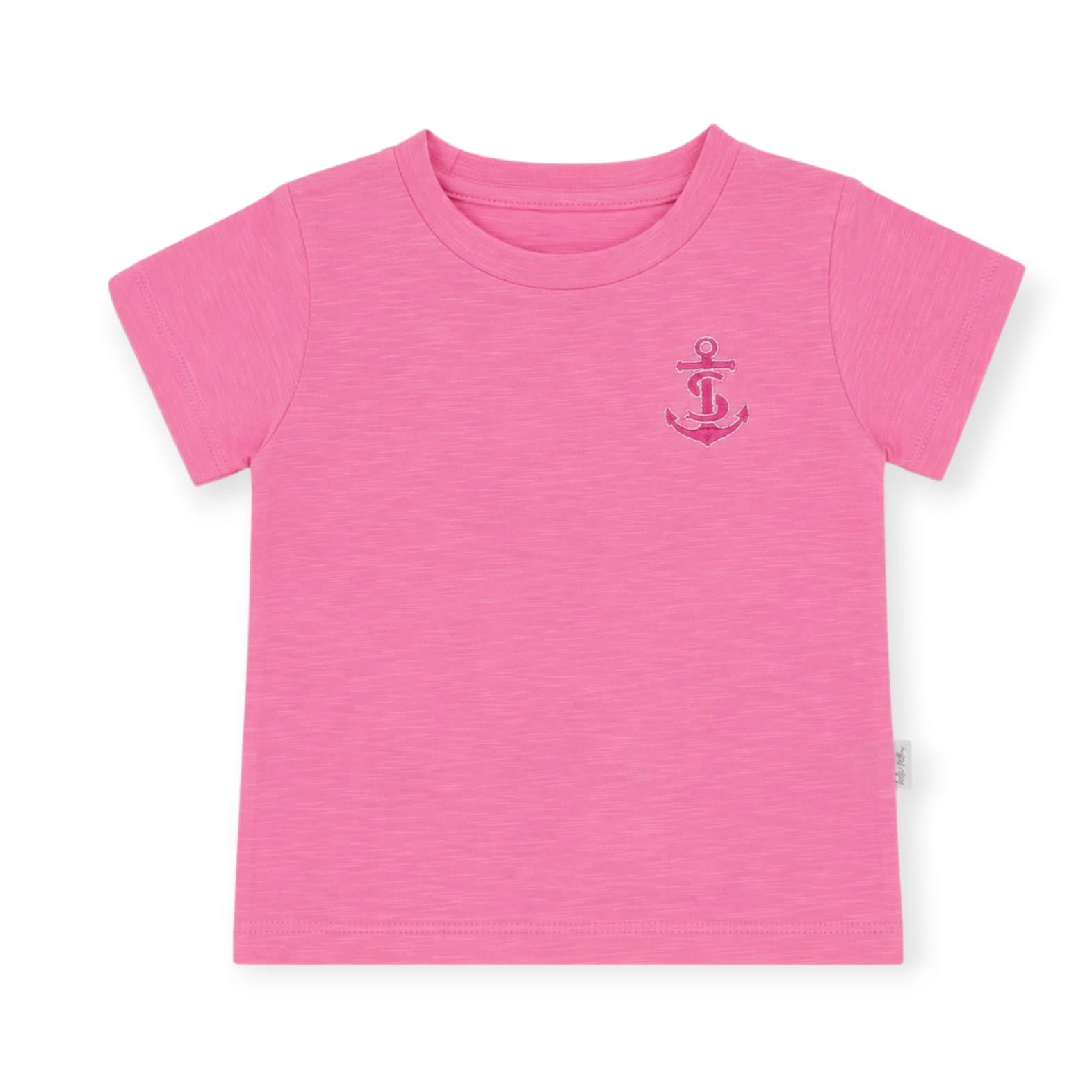 Anchor Embroidered T-Shirt - Pink