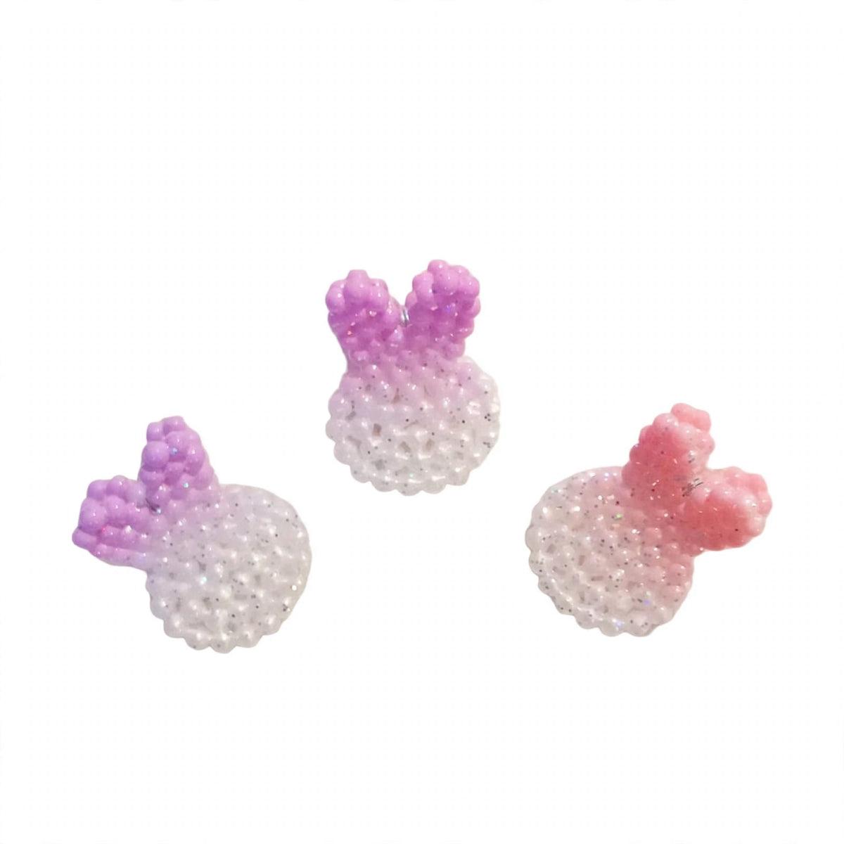 Bunny Bubble Glitter Clips