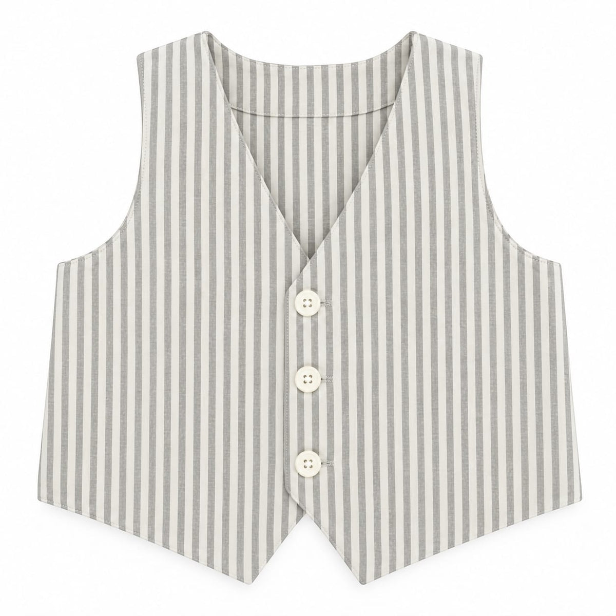 Waist Coat - Gray Stripe