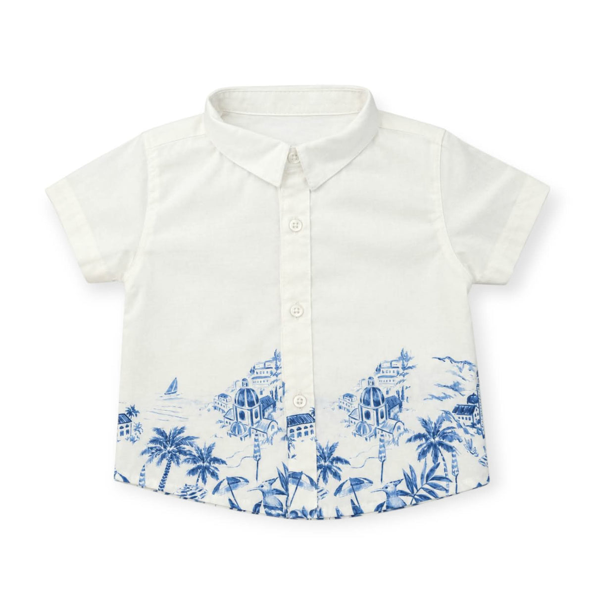 Blue Coastal City Shirt