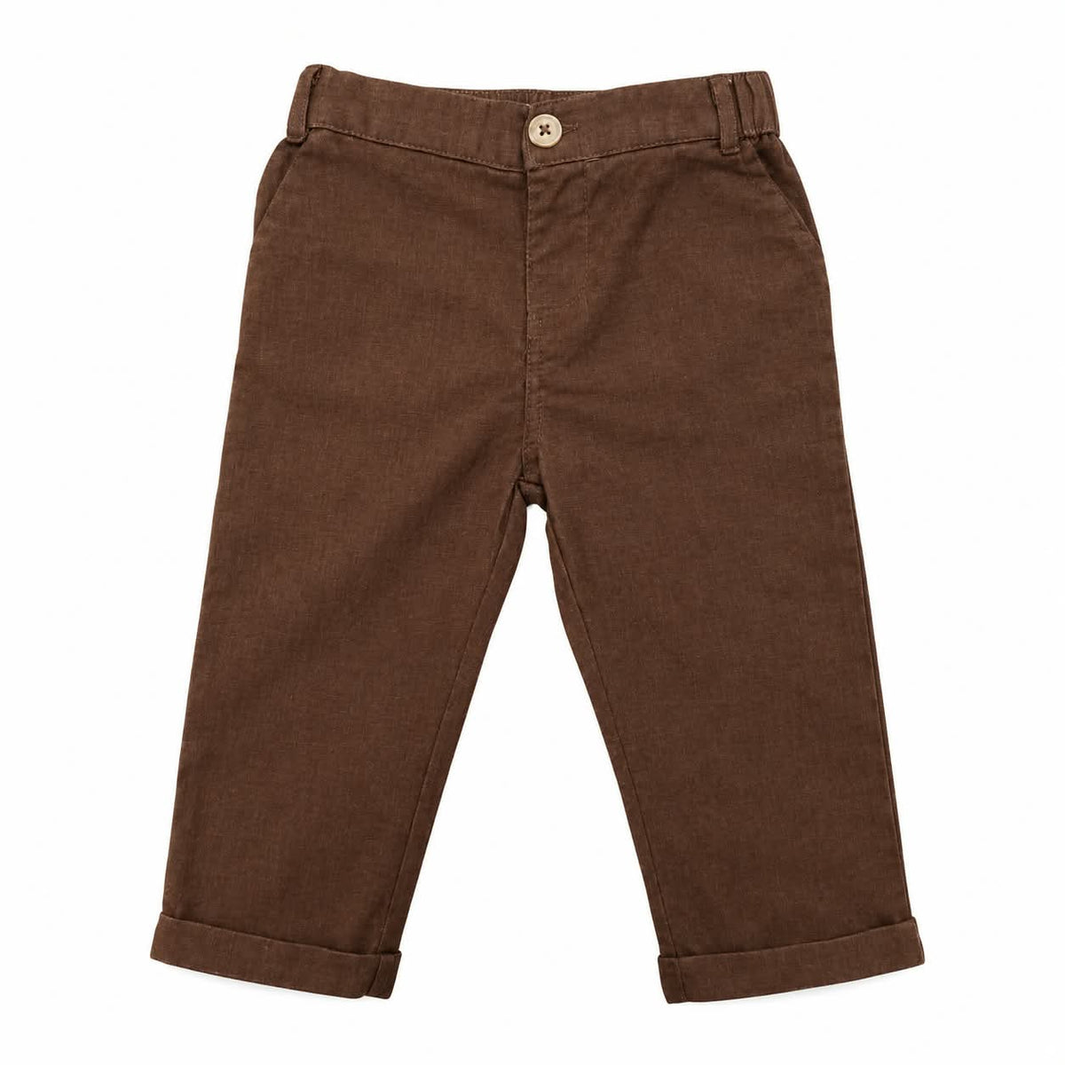 Coffee Brown Linen Pant