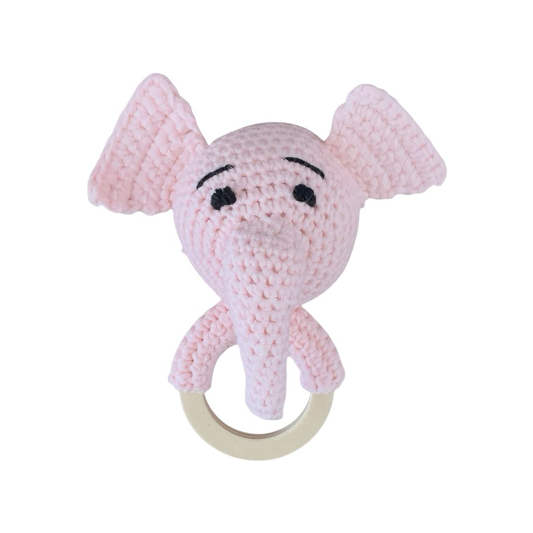 Crochet Elephant Rattle