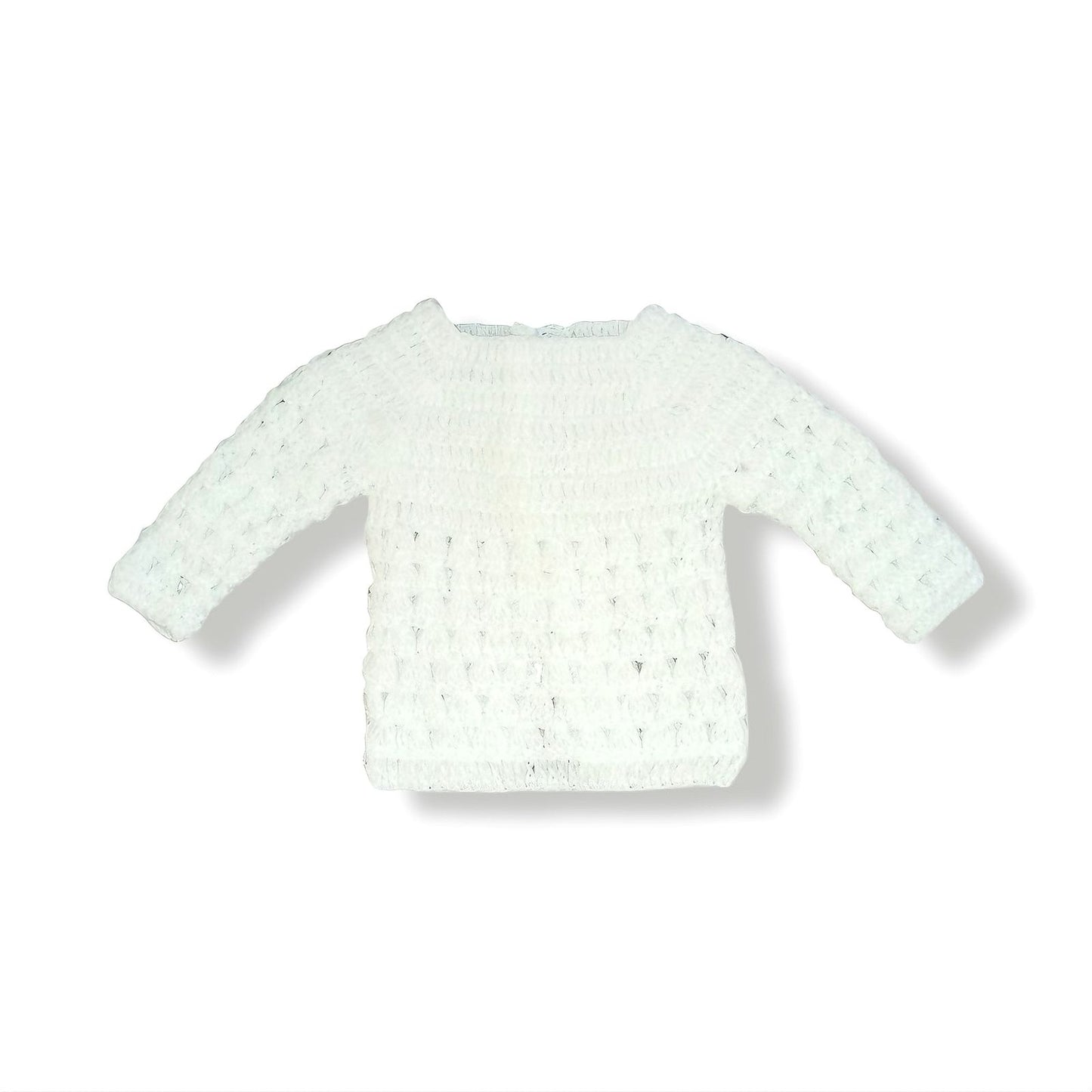 Handmade Wool Jersey - White