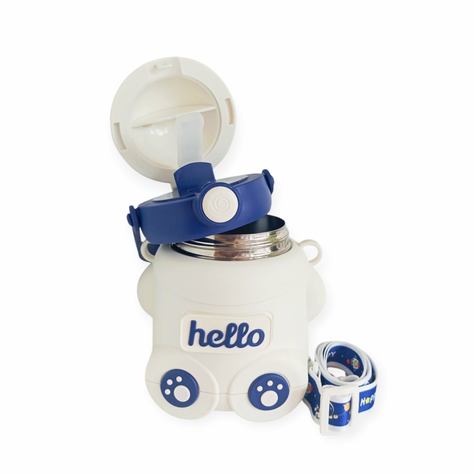 Bear Hot Water Bottle - Blue