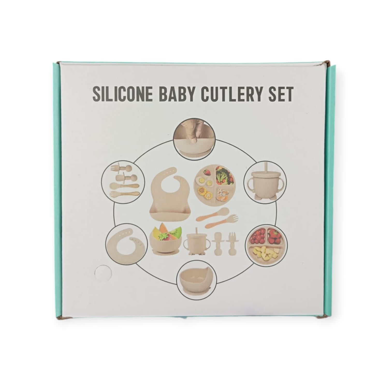Silicone Baby Cutlery Set - Dusty Pink
