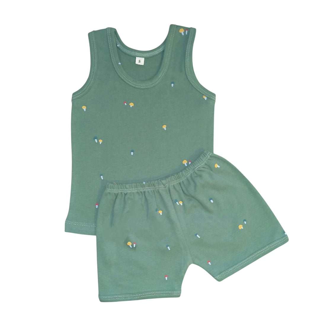 skinny-short-set-green-printed-hellofellowkids