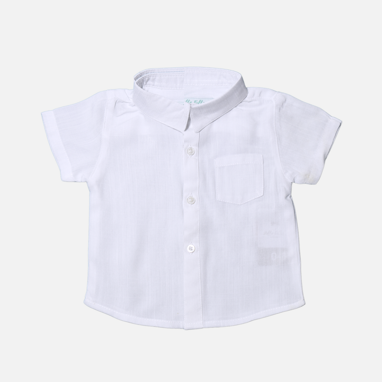 White Collar Short Sleeve Shirt