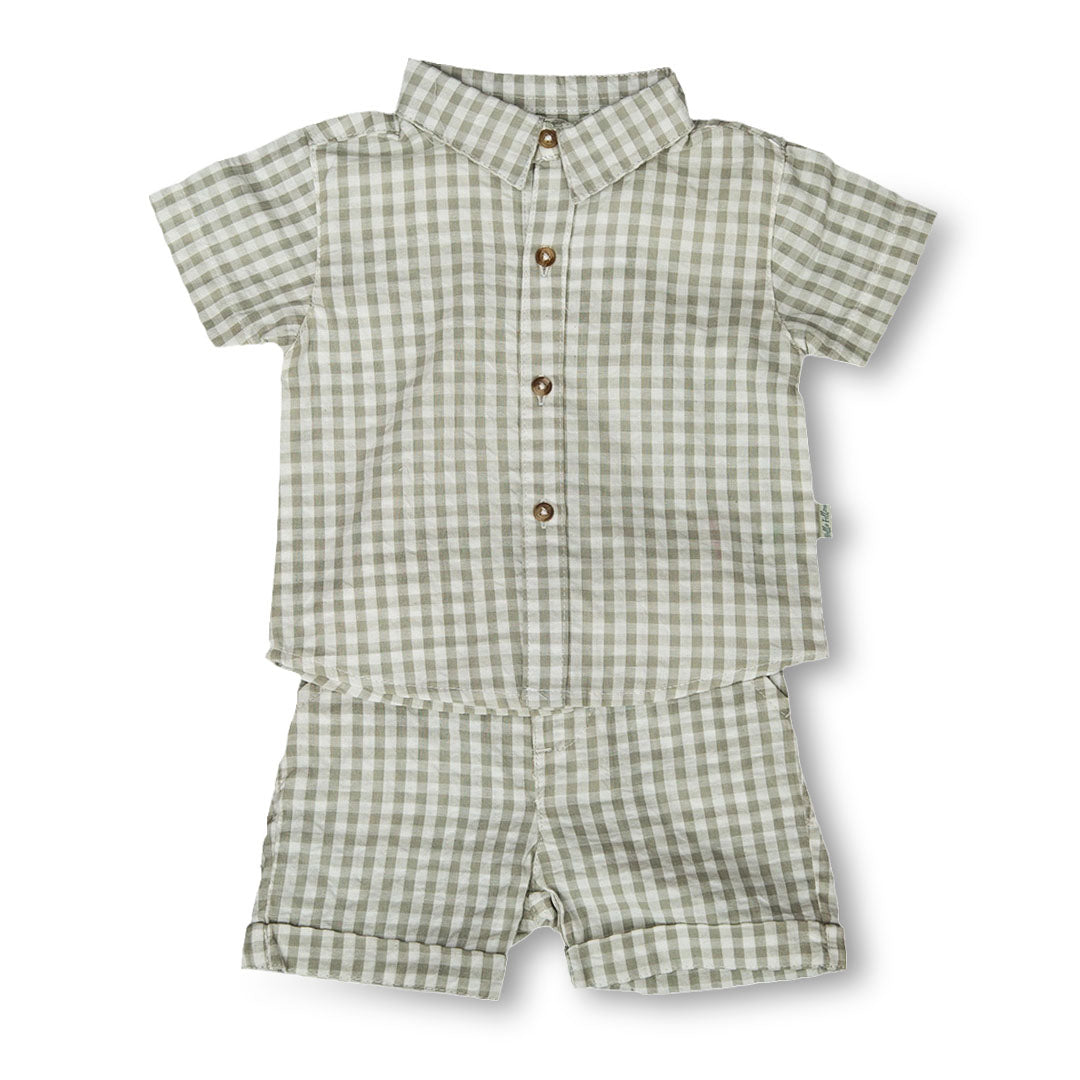 Boy's Check Pattern Set