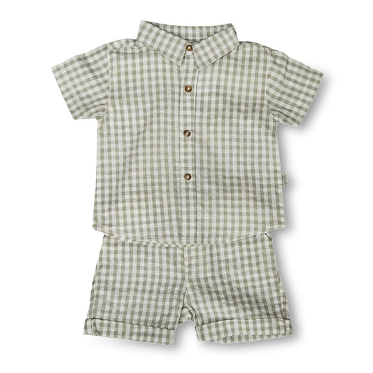Boy's Check Pattern Set