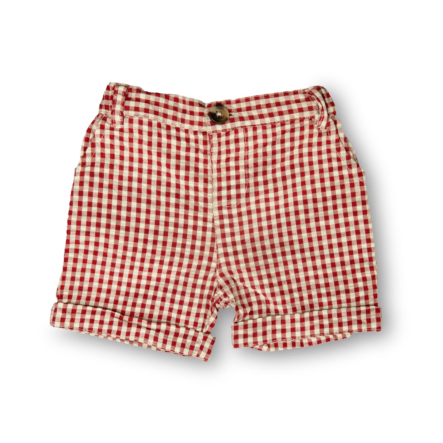Striped Pattern Short - Red
