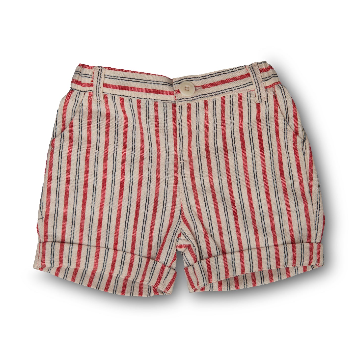 Red Striped Short Pants