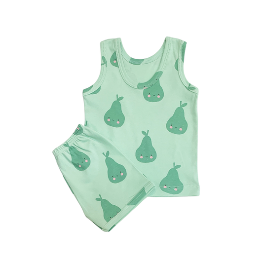 Baby Skinny with Short Set - Avacado Printed