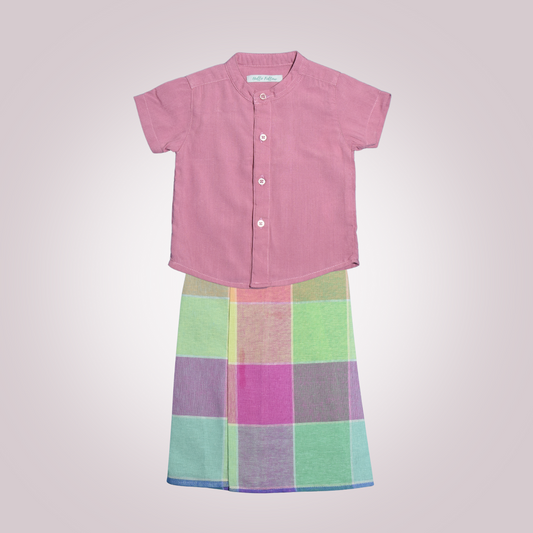 Boy's Avrudu Dress - Multicolor Theme