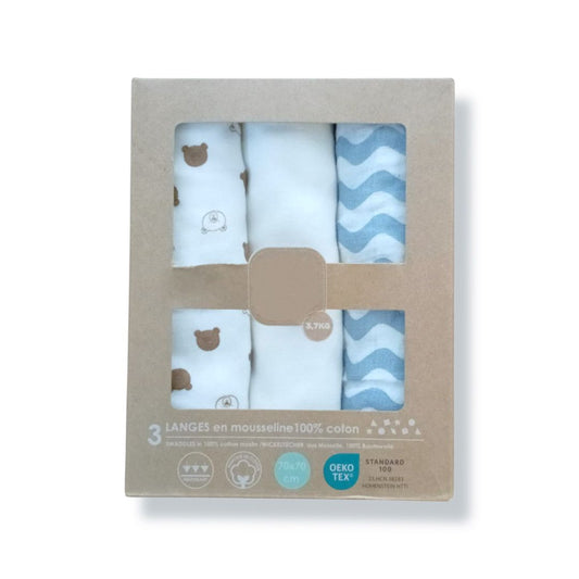 Muslin Blancket - 3pcs Pack