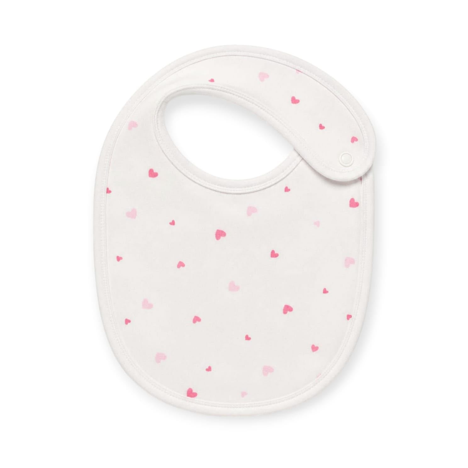 Baby Bib - Pink Heart