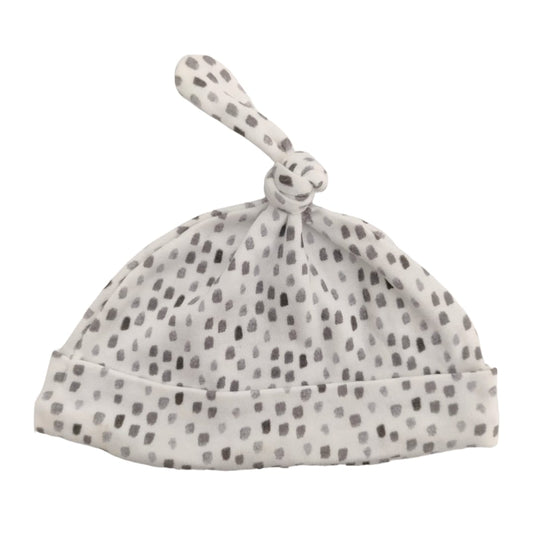 Baby Cap - Gray Dotted