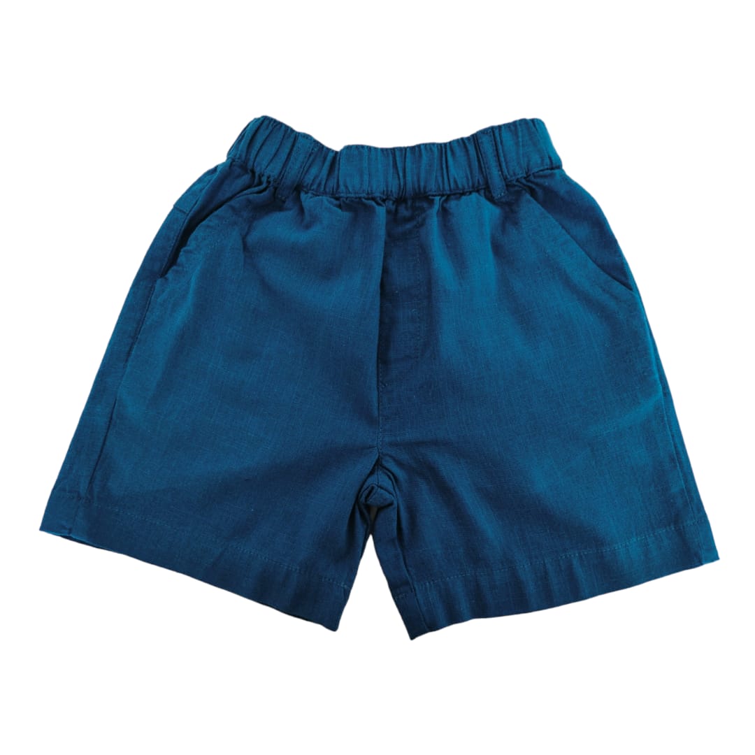 Boy's Linen Short - Blue