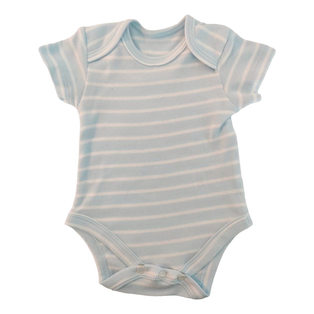 Baby Body Suit - Blue Striped