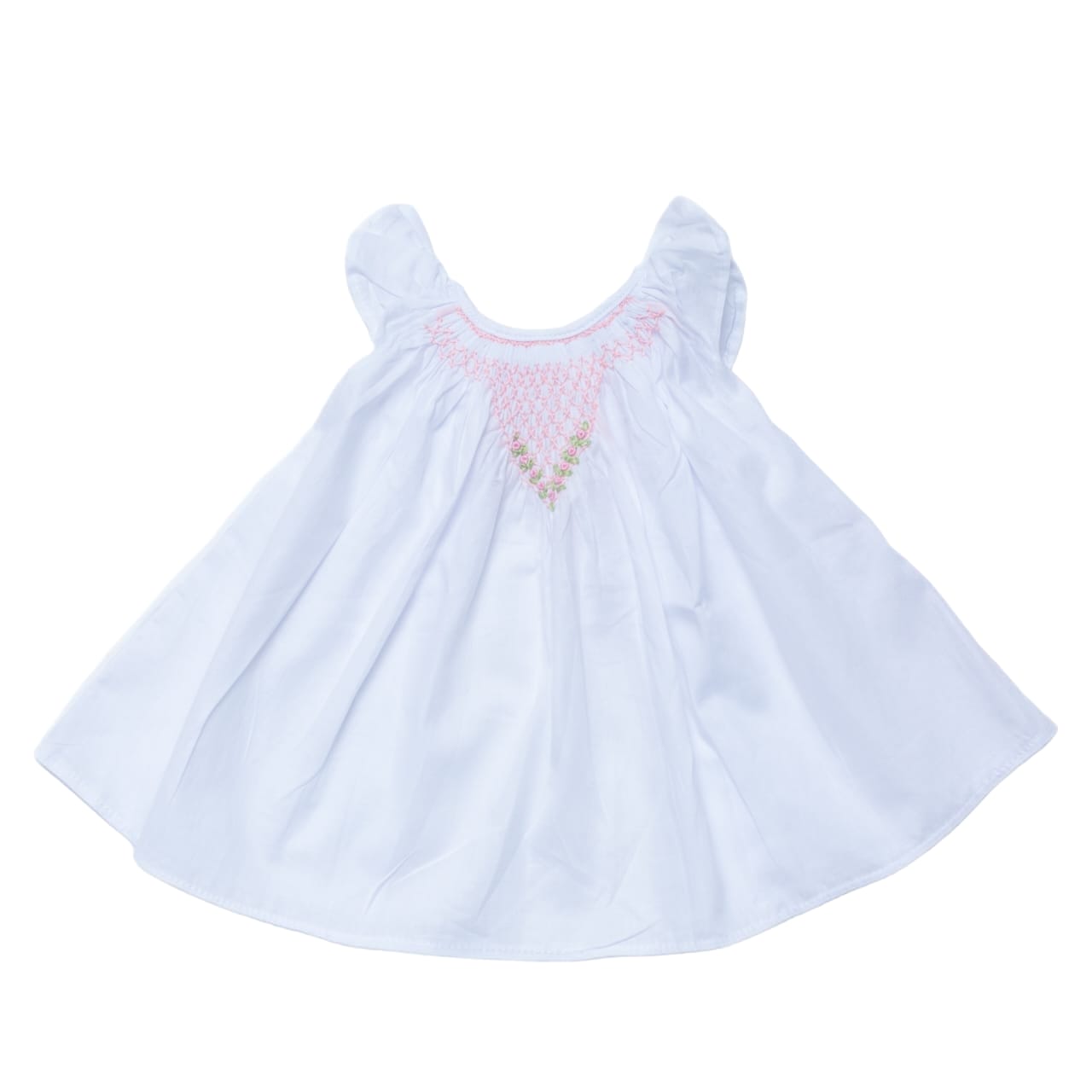 Baby Dress - Pink Embroidered