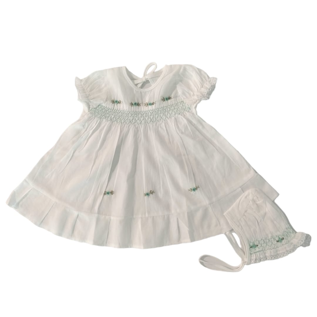 Take me Home Baby Outfit - Green Embroidered