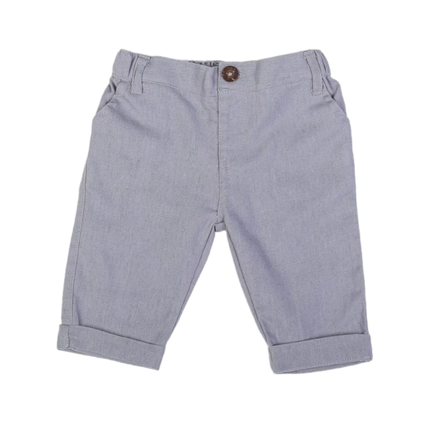 Boy's Linen Pant - Gray
