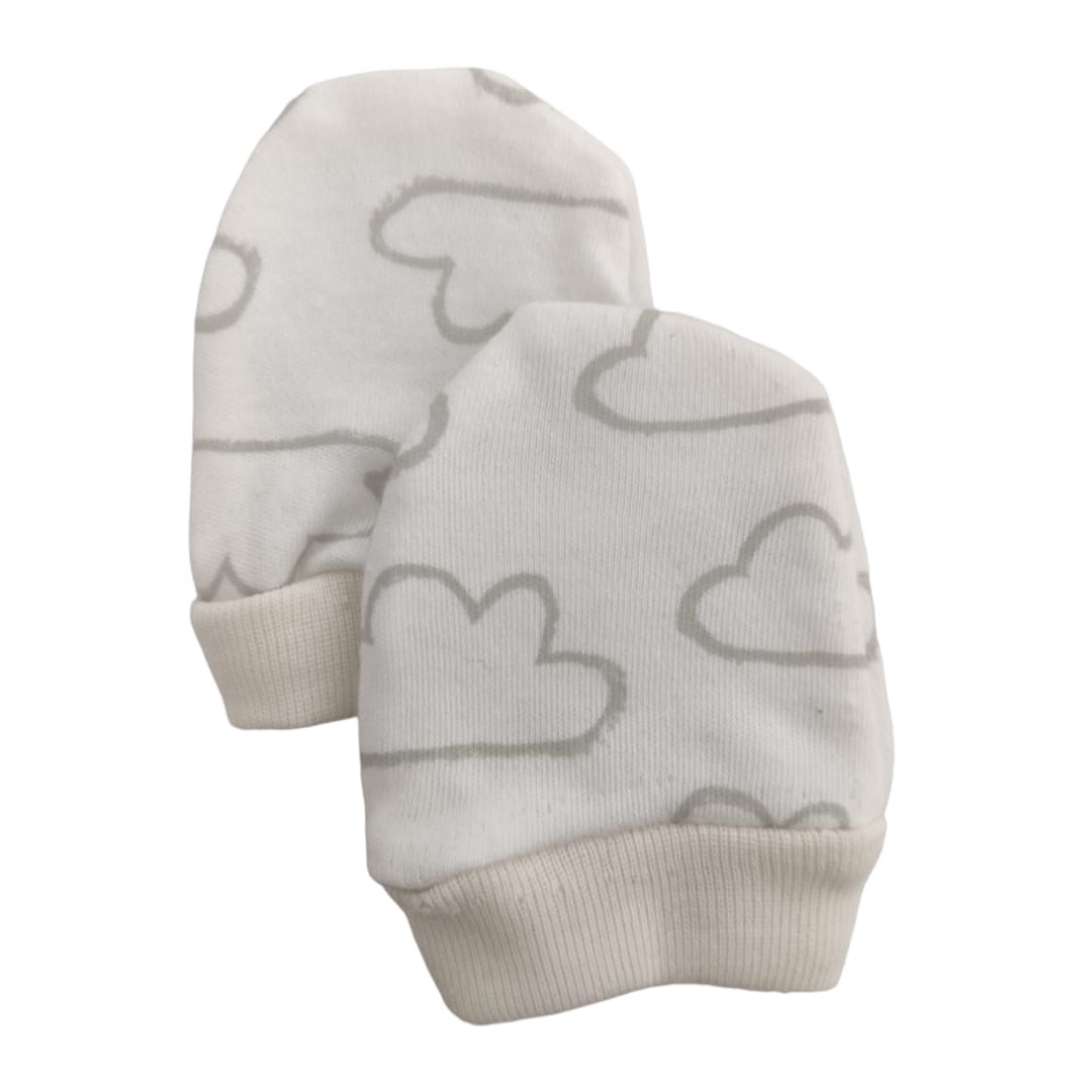 Baby Mittens - Cloud Printed