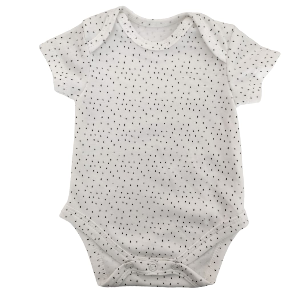 Baby Body Suit - Black Dotted