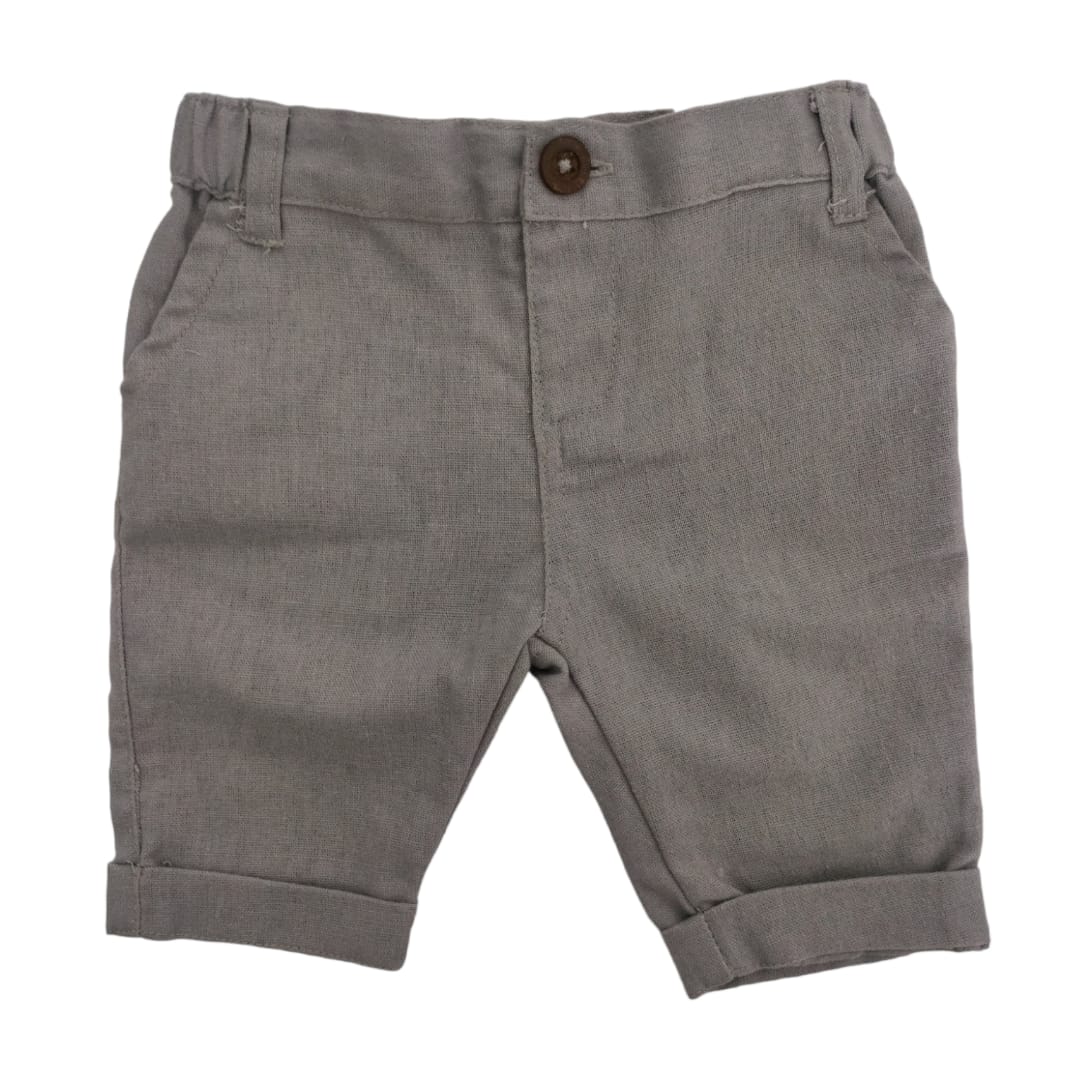 Boy's Linen Pant - Light Brown