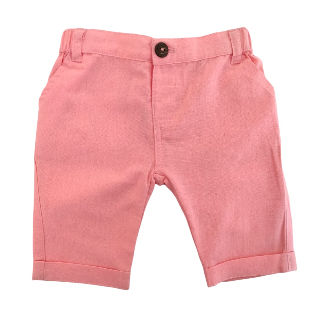 Boy's Linen Pant - Peach