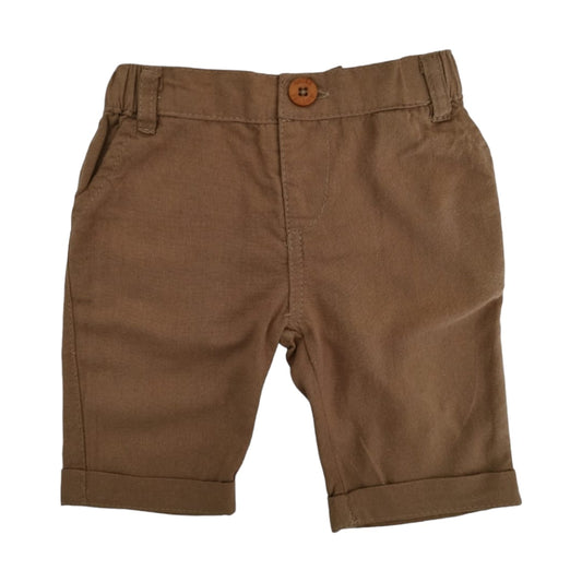Boy's Linen Pant - Brown