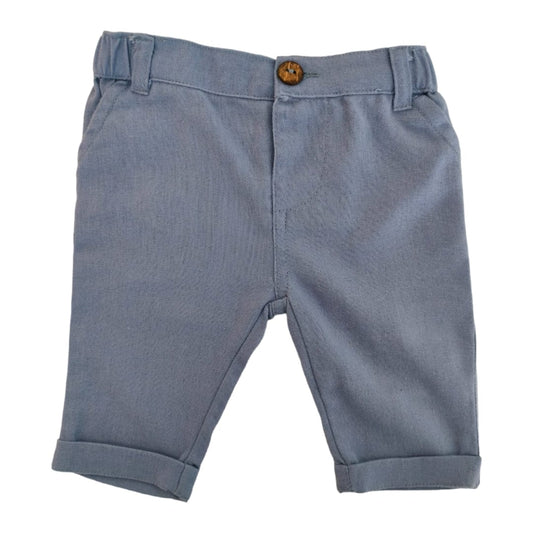 Boy's Linen Pant - Pastel Blue
