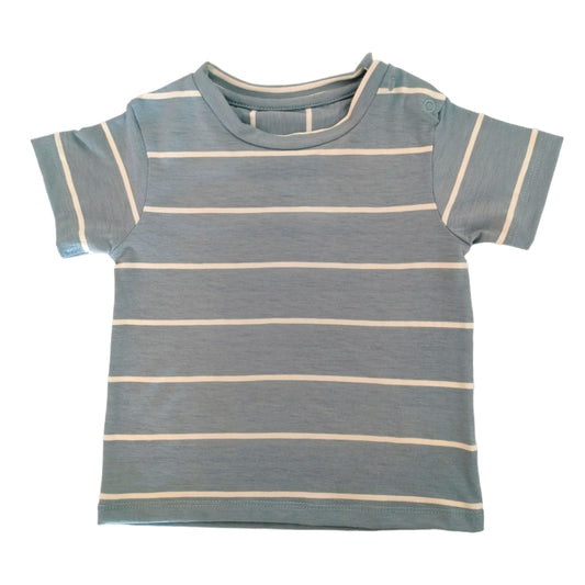 Boy's T Shirt - Gray Striped