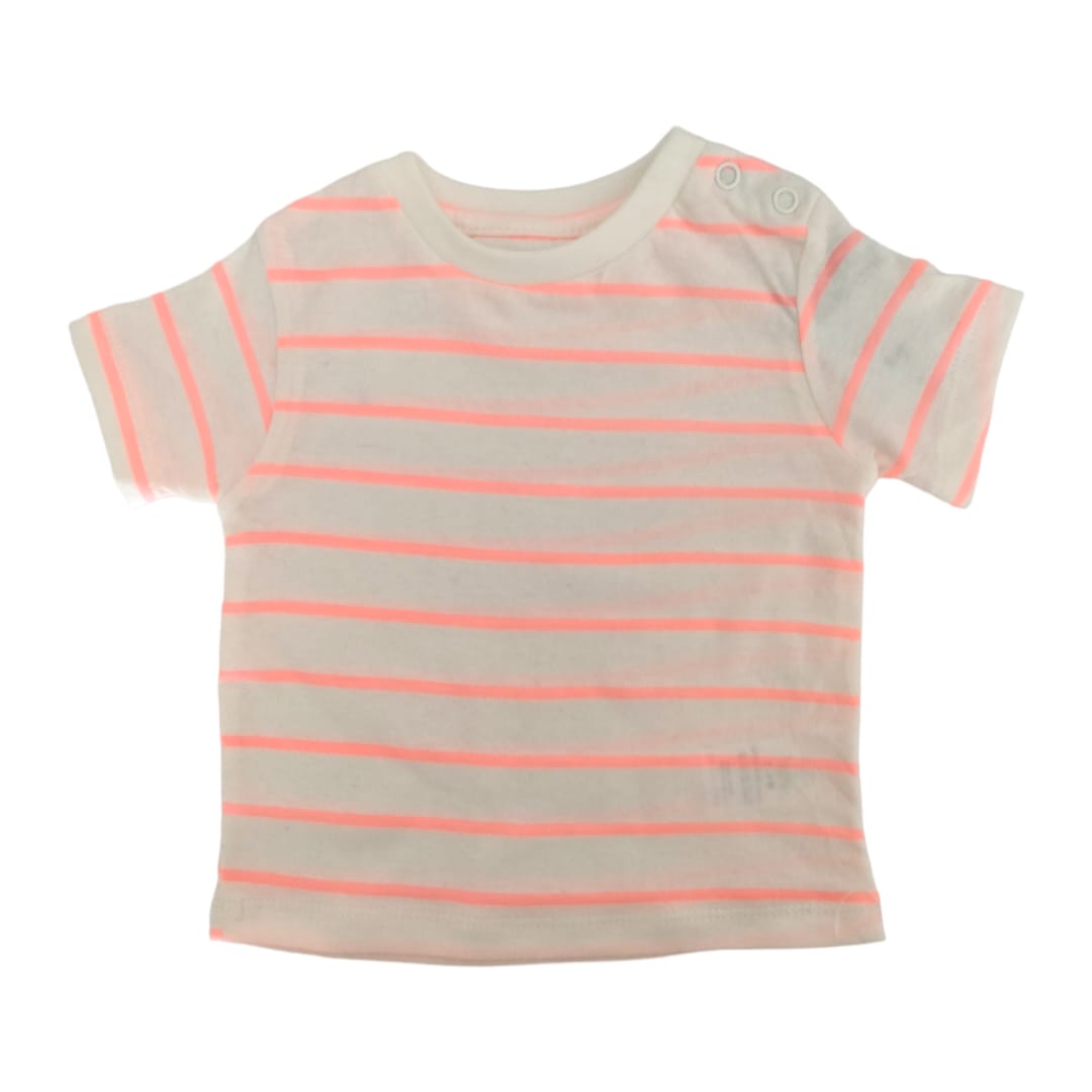 Boy's T Shirt - Orange Striped