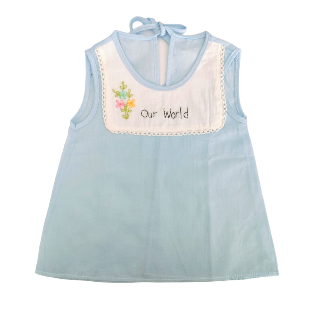 Baby Dress -Blue "Our World"