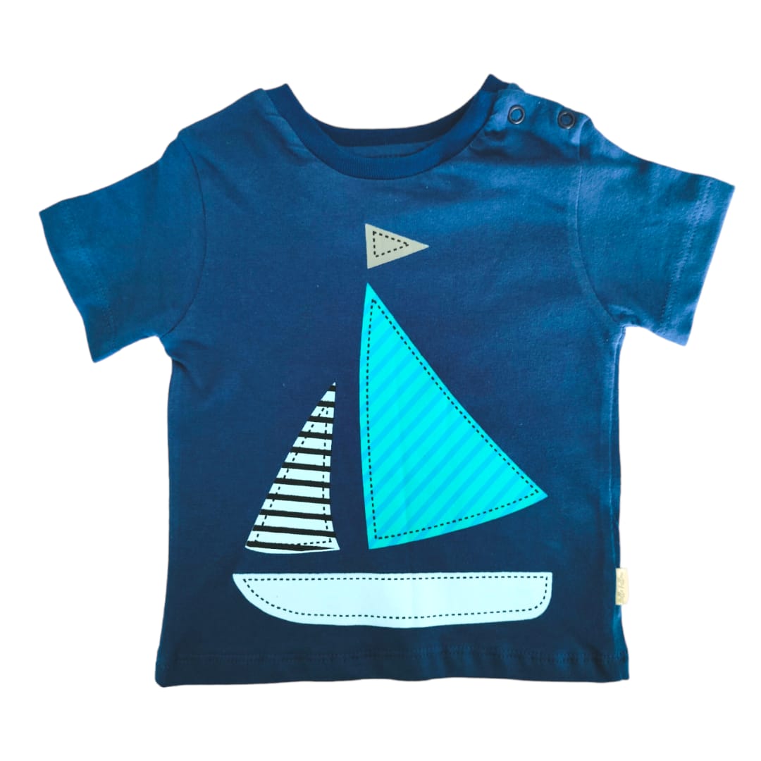 Boy's T Shirt - Sailboat Printed