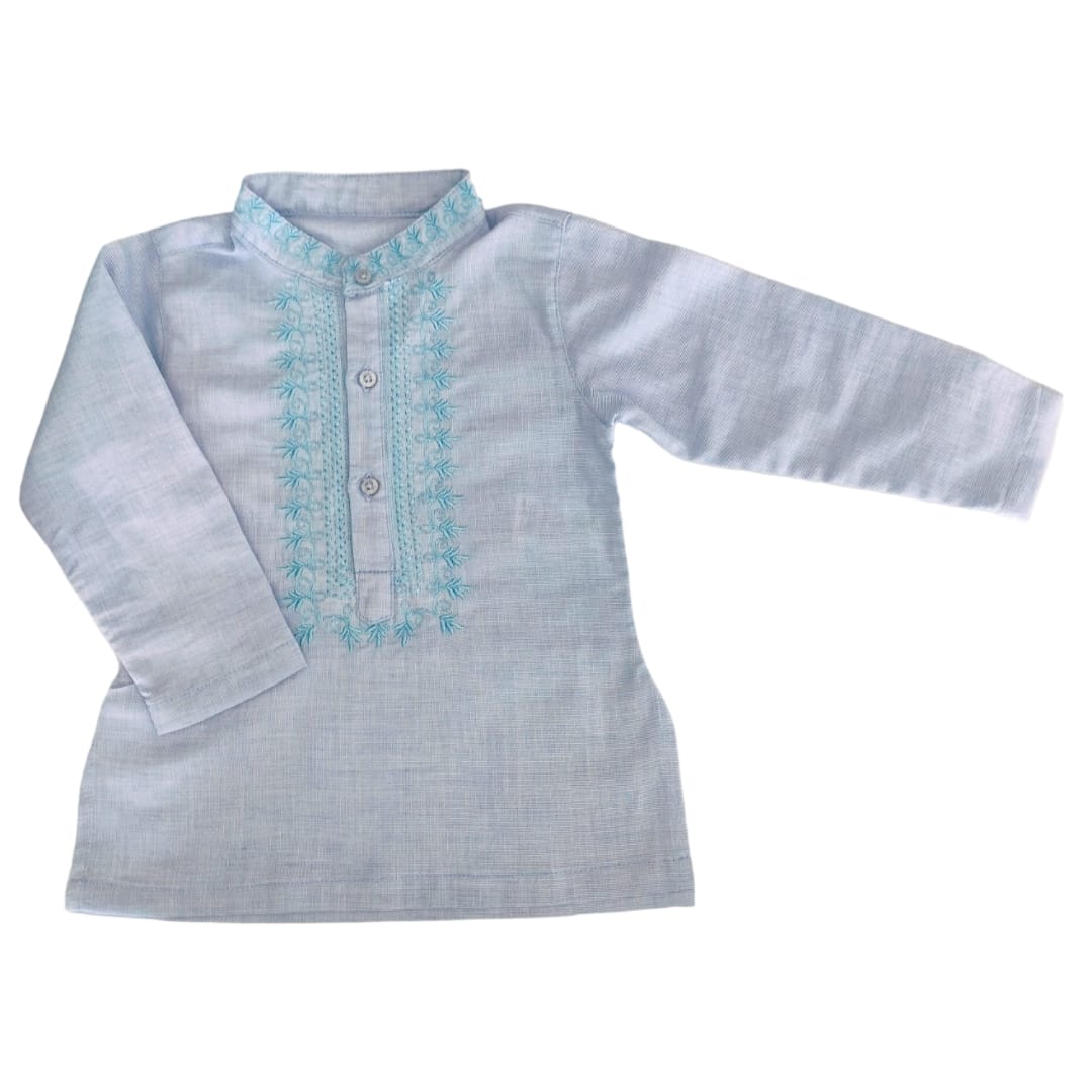 Boy's Kurtha Top - Blue