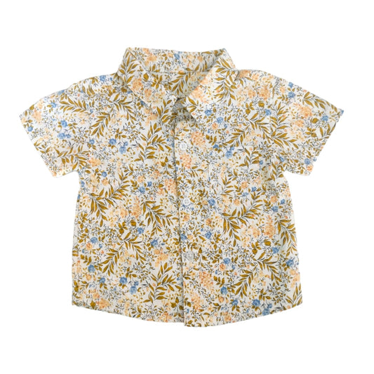 Boy's Collar Shirt - Floral