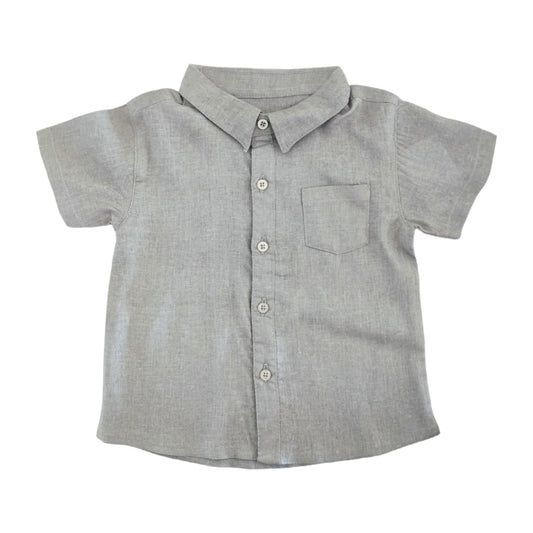 Boy's Collar Shirt - Gray