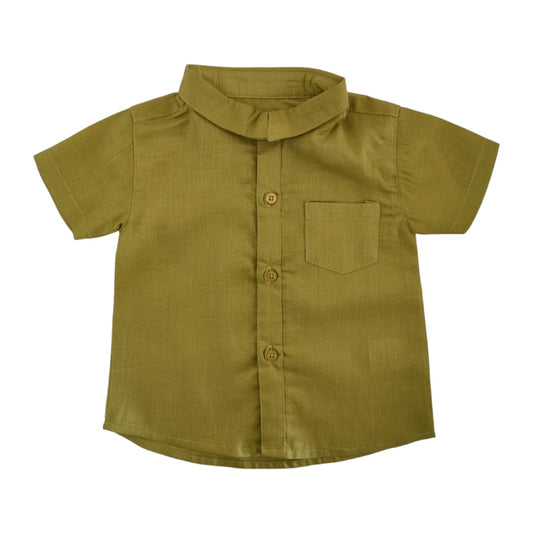 Boy's Collar Shirt - Green