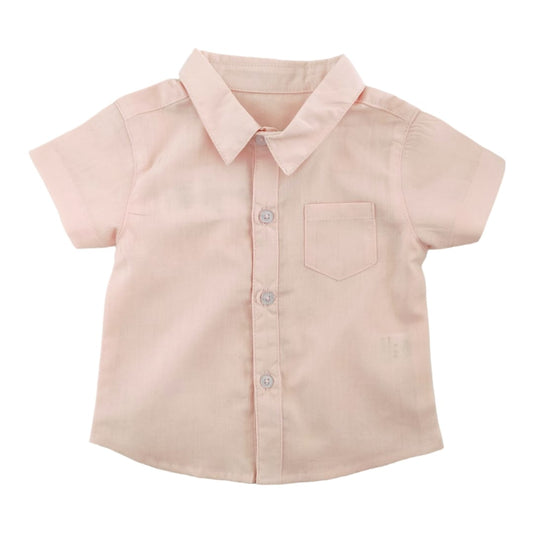 Boy's Collar Shirt - Peach