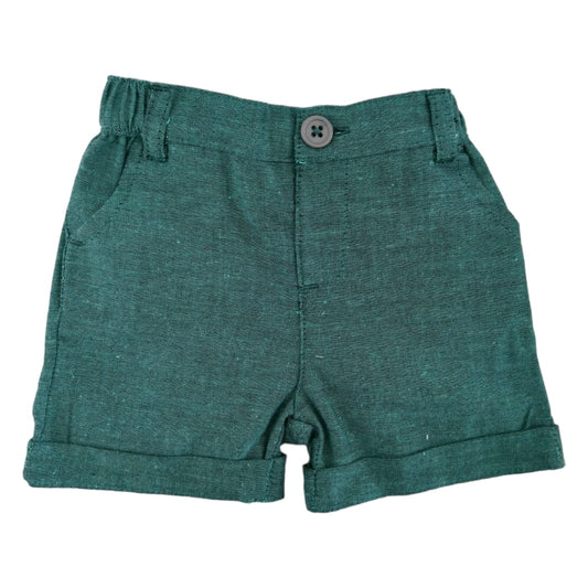 Boy's Linen Short - Green