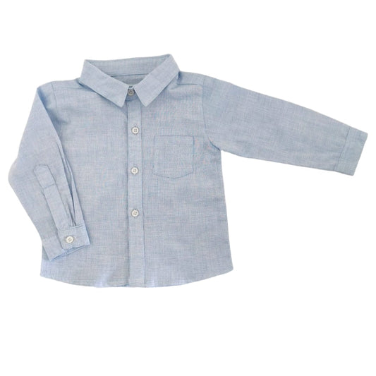 Boy's Long Sleeve Shirt - Light Blue