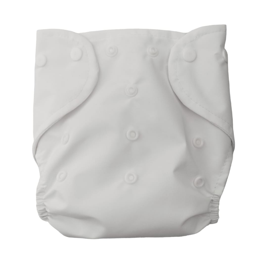 Washable Baby Nappy Wrap - White