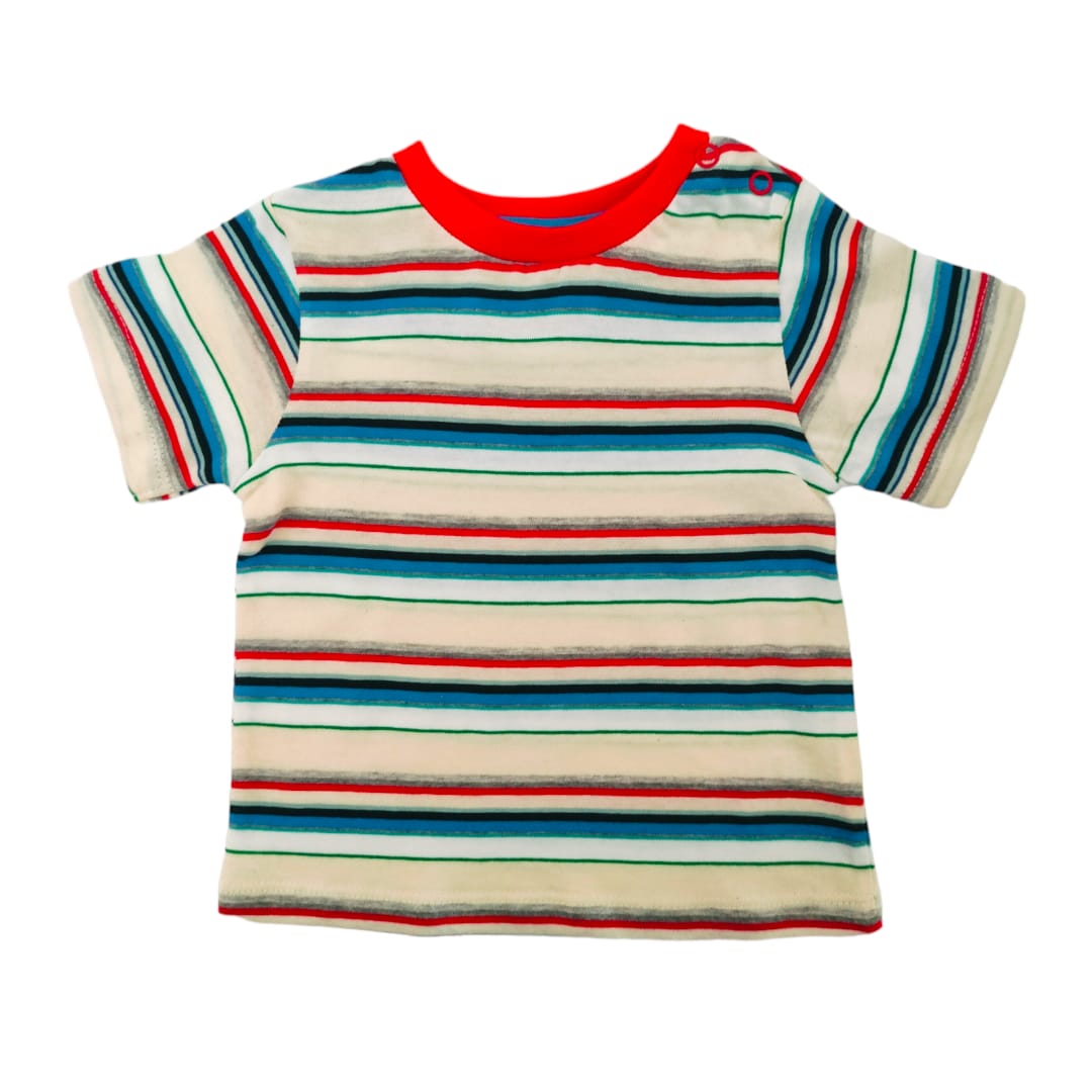 Boy's  Striped T Shirt - Multicolor