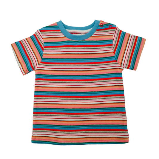 Boy's Multicolor Striped T Shirt