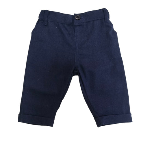 Boy's Linen Pant - Dark Blue