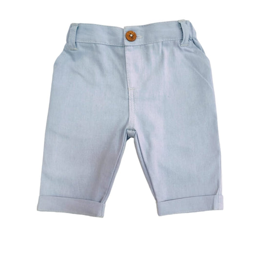 Boy's Linen Pant - Light Gray