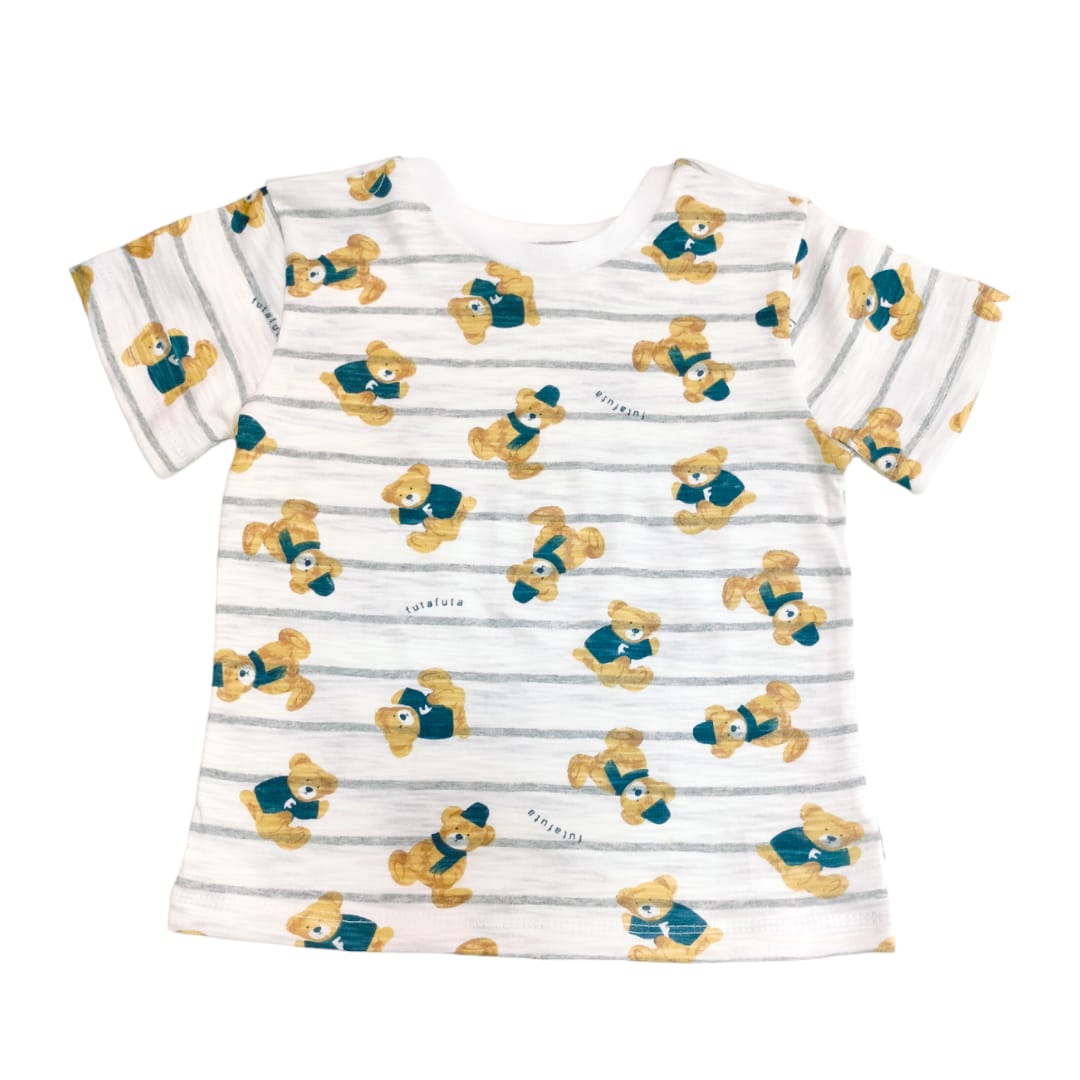 Boy's T Shirt - Bear Printed