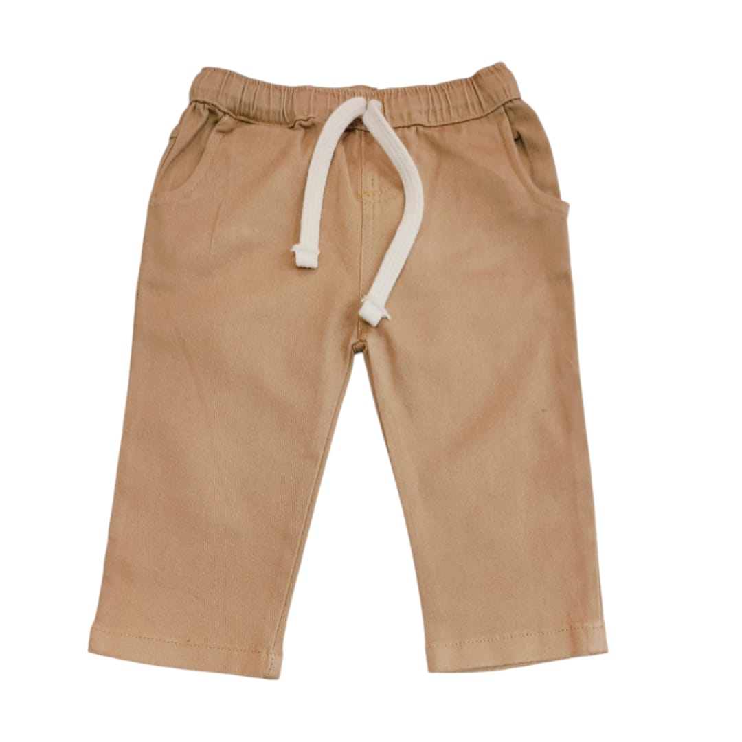 Boy's Cotton Pant - Light Brown