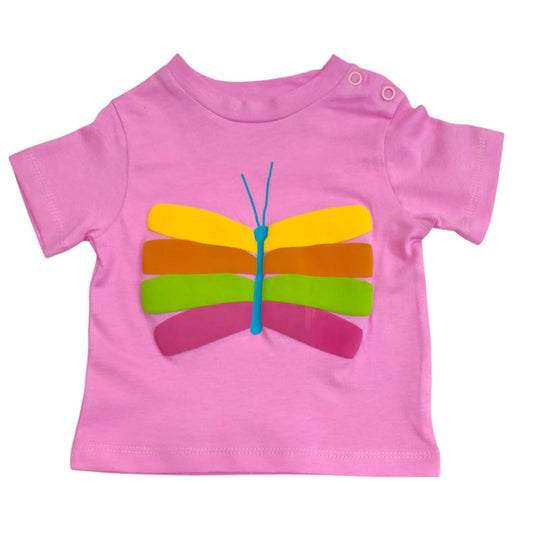 Baby T Shirt - Pink EMB